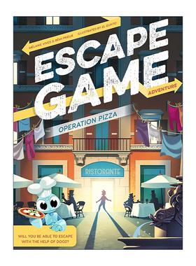 英文原版 Escape Game Adventure Operation Pizza 逃脱游戏冒险之旅 比萨行动 儿童益智游戏活动书 英文版 进口英语原版书籍