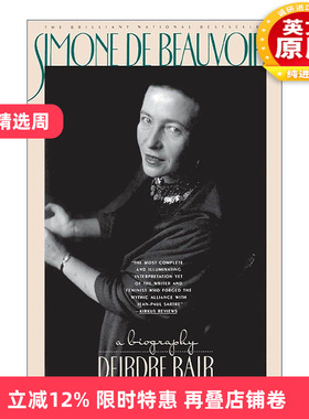 英文原版 Simone De Beauvoi 波伏瓦传记 普利策奖提名作者Deirdre Bair 英文版 进口英语原版书籍