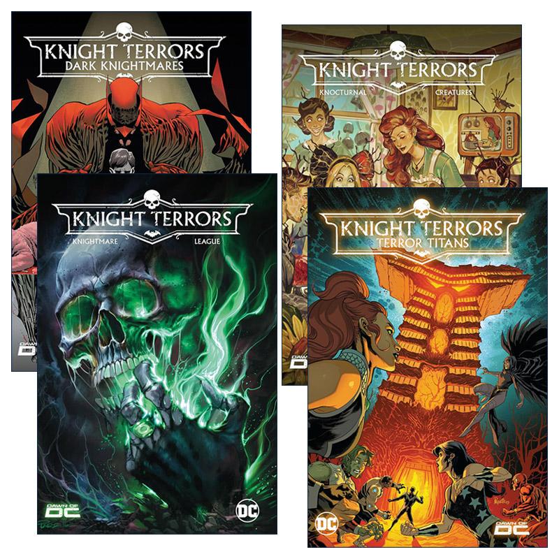 英文原版 Knight Terrors 恐怖骑士 骑士惊魂系列1-4册 DC漫画 精装 英文版 进口英语原版书籍