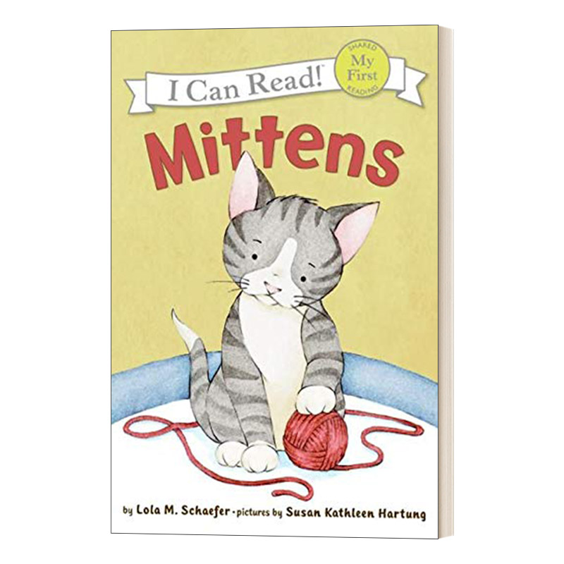 英文原版 Mittens I Can Read My First 小猫咪小手套 I Can Read分级阅读 英文版 进口英语原版书籍