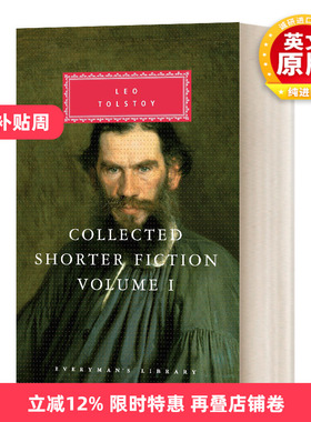 英文原版小说 Leo Tolstoy Collected Shorter Fiction Vol 1 托尔斯泰短篇小说集卷一 英文版 人人图书馆精装收藏版 进口英语书籍
