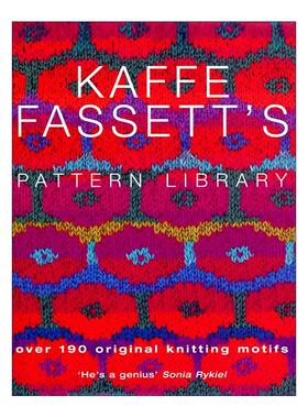 英文原版 Kaffe Fassett's Pattern Library 凯菲·法赛特 拼布艺术大师的编织图案设计指南 精装 英文版 进口英语原版书籍