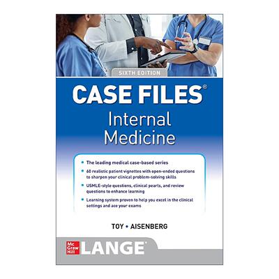英文原版 Case Files Internal Medicine 内科案例集 第6版 英文版 进口英语原版书籍