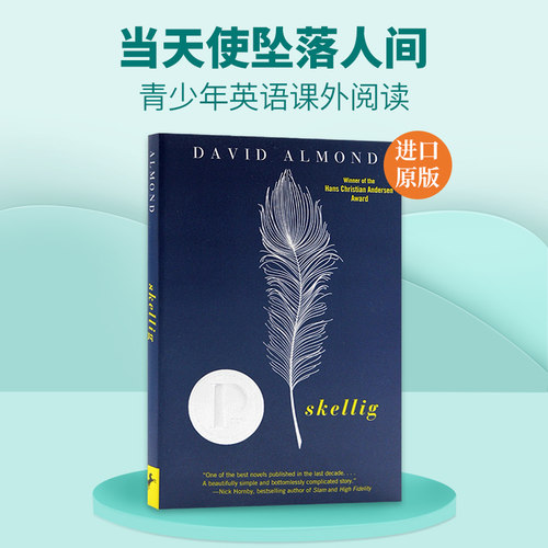 当天使坠落人间 英文原版小说 Skellig 普林兹文学奖 英文版青少年英语课外阅读 David Almond 戴维阿蒙德 进口原版书籍