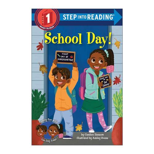 英文原版 Step into Reading 1 School Day 开学日 兰登经典分级读物 英文版 进口英语原版书籍