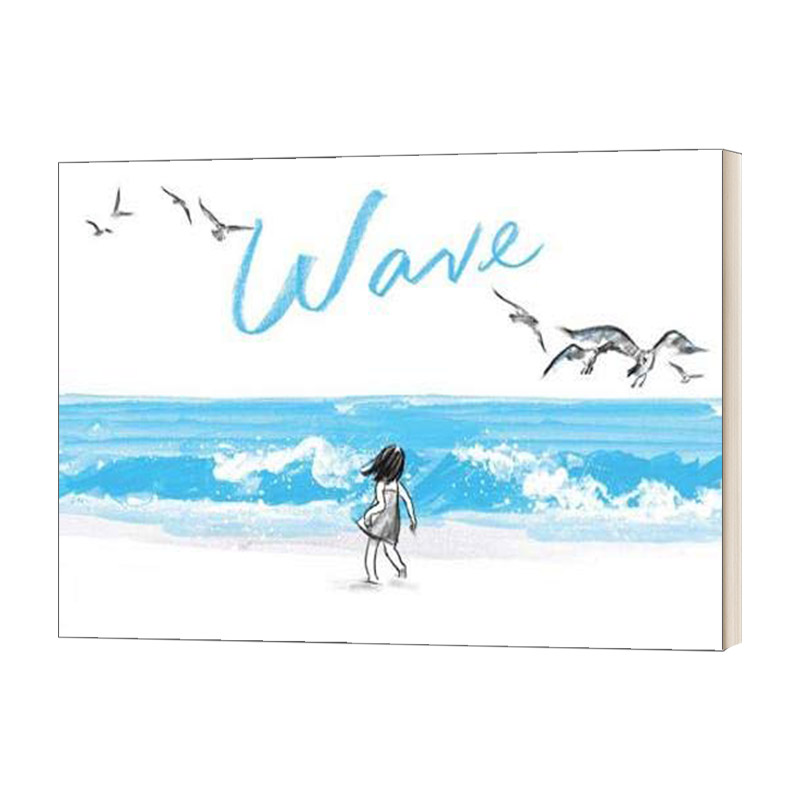 wave 海浪 精装绘本 suzy lee 风格插画 儿童图画书 英文版 进口英语