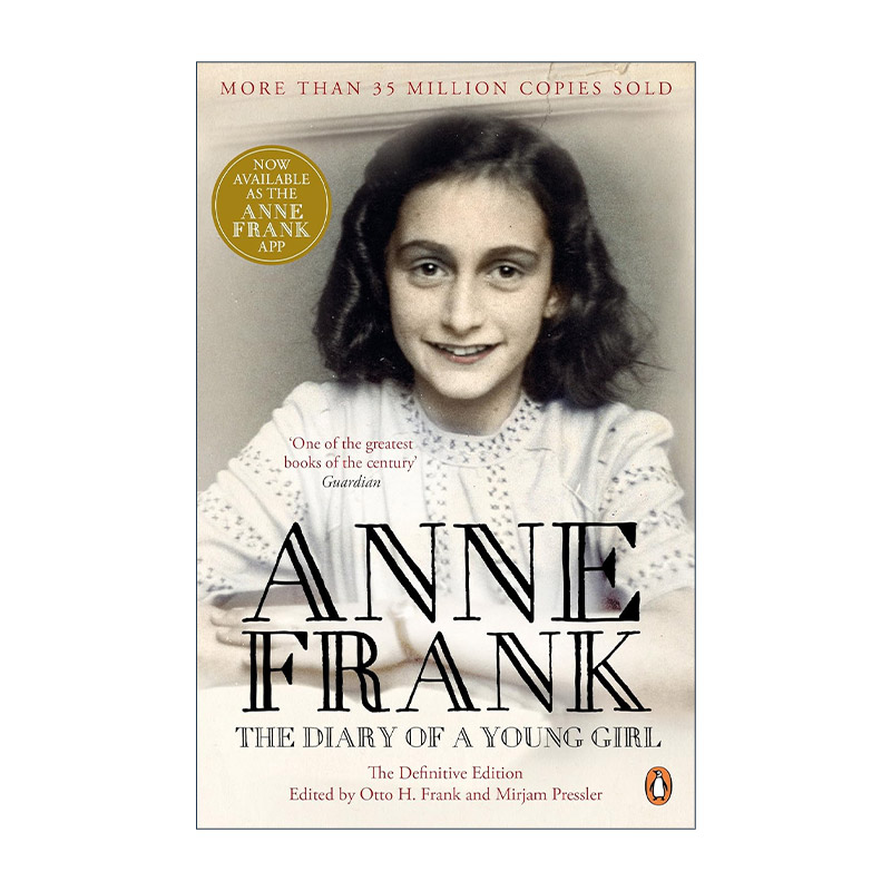 英文原版 The Diary of a Young Girl 安妮日记 含部分原始手稿 英文版 进口英语原版书籍