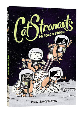 英文原版 CatStronauts Mission Moon 猫猫历险记 月球使命 全彩漫画书 太空宇宙题材 英文版儿童全英语书