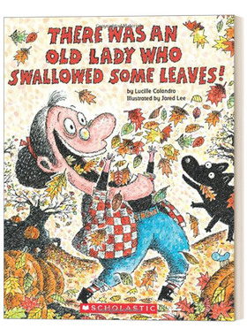 英文原版绘本 There Was an Old Lady Who Swallowed Some Leaves 有个老婆婆吞了几片叶子 英文版 进口英语原版书籍