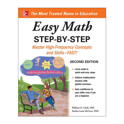 英文原版 Easy Math Step-By-Step 轻松学数学 第2版 英文版 进口英语原版书籍