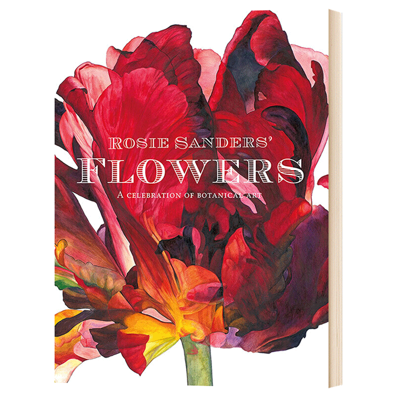 罗西·桑德斯的花卉 Rosie Sanders’Flowers 植物学艺术插画画册水彩花卉图案集美术生临摹英文原装正版进口