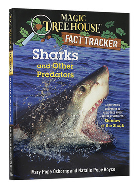 神奇树屋小百科系列 英文原版儿童绘本 Magic Tree House Fact Tracker #32: Sharks and Other Predators