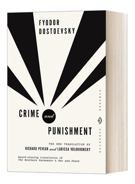 英文原版 Crime and Punishment Vintage Classics 罪与罚 陀思妥耶夫斯基 英文版 进口英语原版书籍