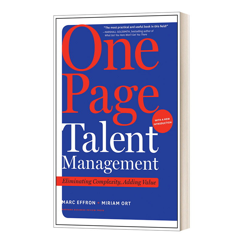 英文原版 One Page Talent Management with a New Introduction一页人才管理，新介绍精装英文版进口英语原版书籍