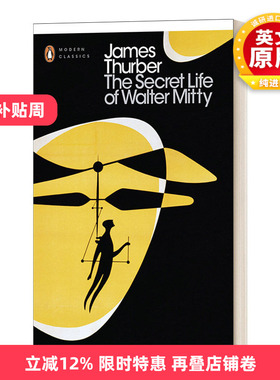 英文原版 The Secret Life of Walter Mitty 白日梦想家 詹姆斯·瑟伯 企鹅现代经典 进口英语书籍