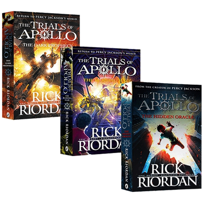 阿波罗的审判3本套装 The Trials of Apollo 英文原版小说书 黑暗预言 燃烧的迷宫 波西杰克逊 英文版进口青少年奇幻文学经典书籍