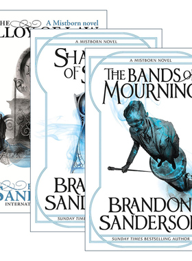 英文原版 A Mistborn Novel 迷雾之子外传系列1-3册 Brandon Sanderson 执法熔金 旧影森森 悲悼护腕 英文版 进口英语原版书籍