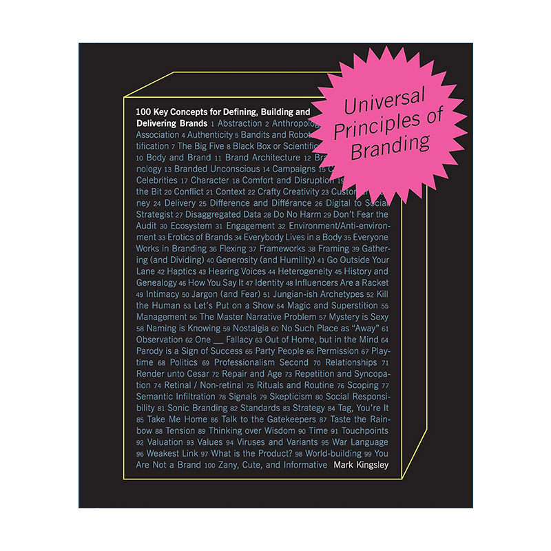 英文原版 Universal Principles of Branding 品牌塑造的通用原则 定义 打造和交付品牌的100个关键概念 精装 进口英语原版书籍