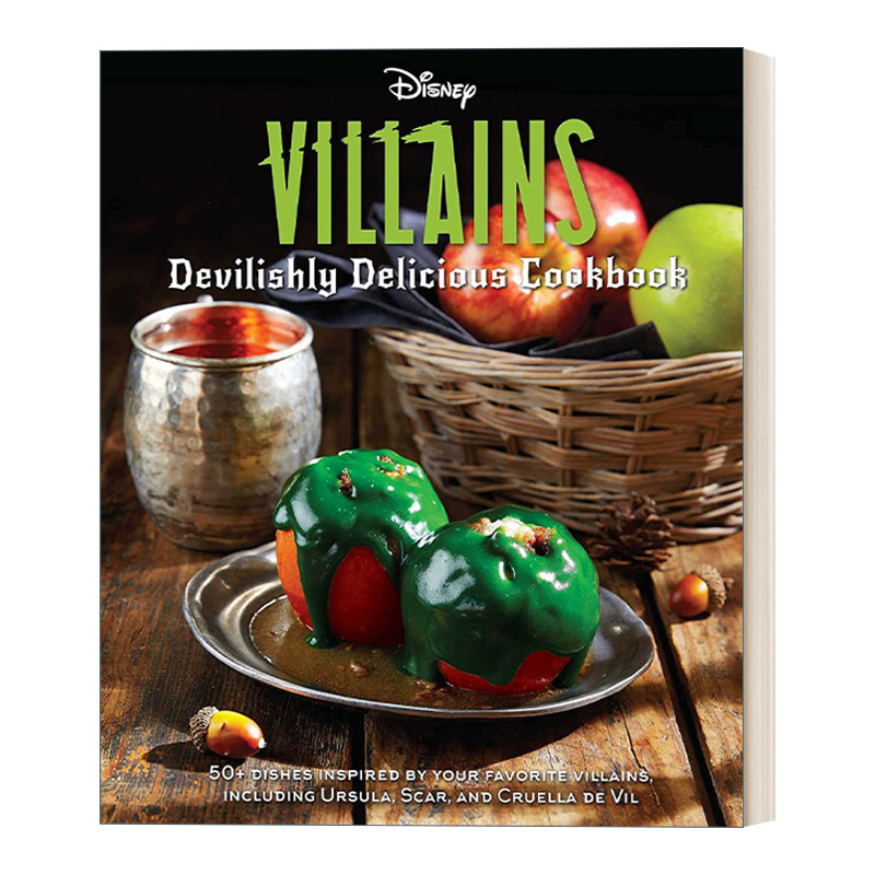 英文原版 Disney Villains Devilishly Delicious Cookbook 迪士尼反派 美味食谱书 精装 英文版 进口英语原版书籍 书籍/杂志/报纸 生活类原版书 原图主图