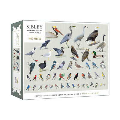 英文原版 Sibley Backyard Birding Puzzle 西布利后院观鸟拼图 1000片 受欢迎的北美鸟类 英文版 进口英语原版书籍