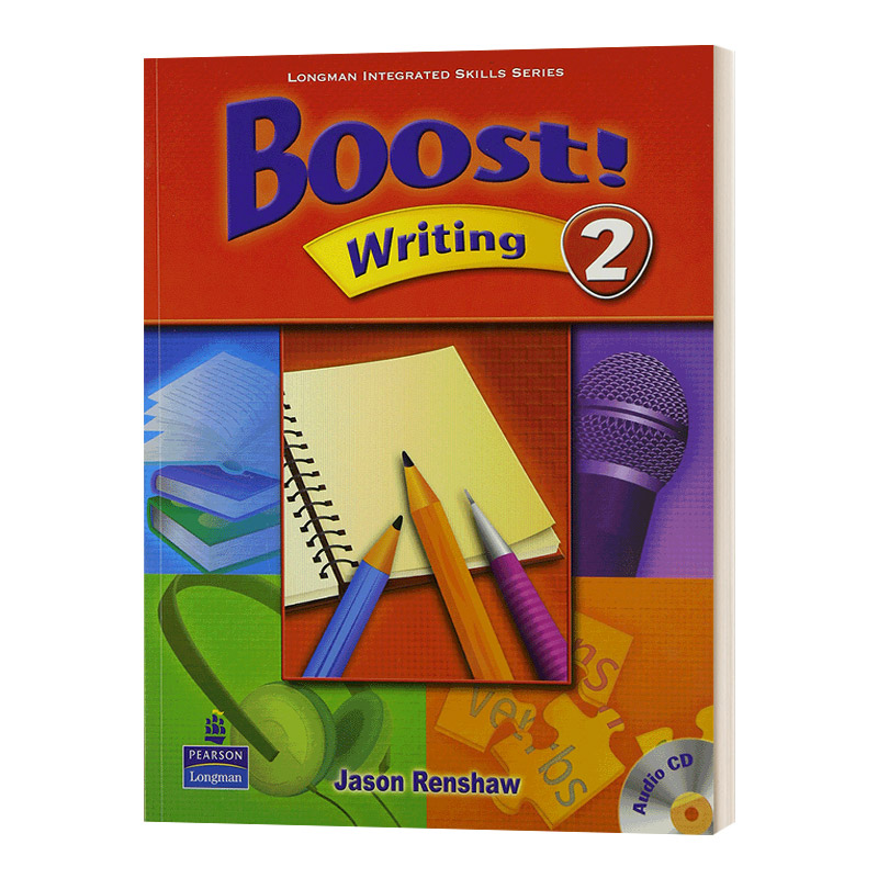 英文原版 Boost! Writing Level 2 Student Book with CD 培生朗文中学英语教材 写作强化训练 学生用书+CD 英文版 进口英语书籍