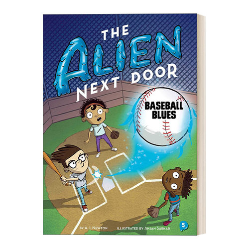 英文原版 The Alien Next Door 5 Baseball Blues 隔壁的外星人5 英文版 进口英语原版书籍
