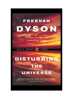 英文原版 Disturbing the Universe 宇宙波澜 科技与人类前途的自省 弗里曼·戴森回忆录 英文版 进口英语原版书籍
