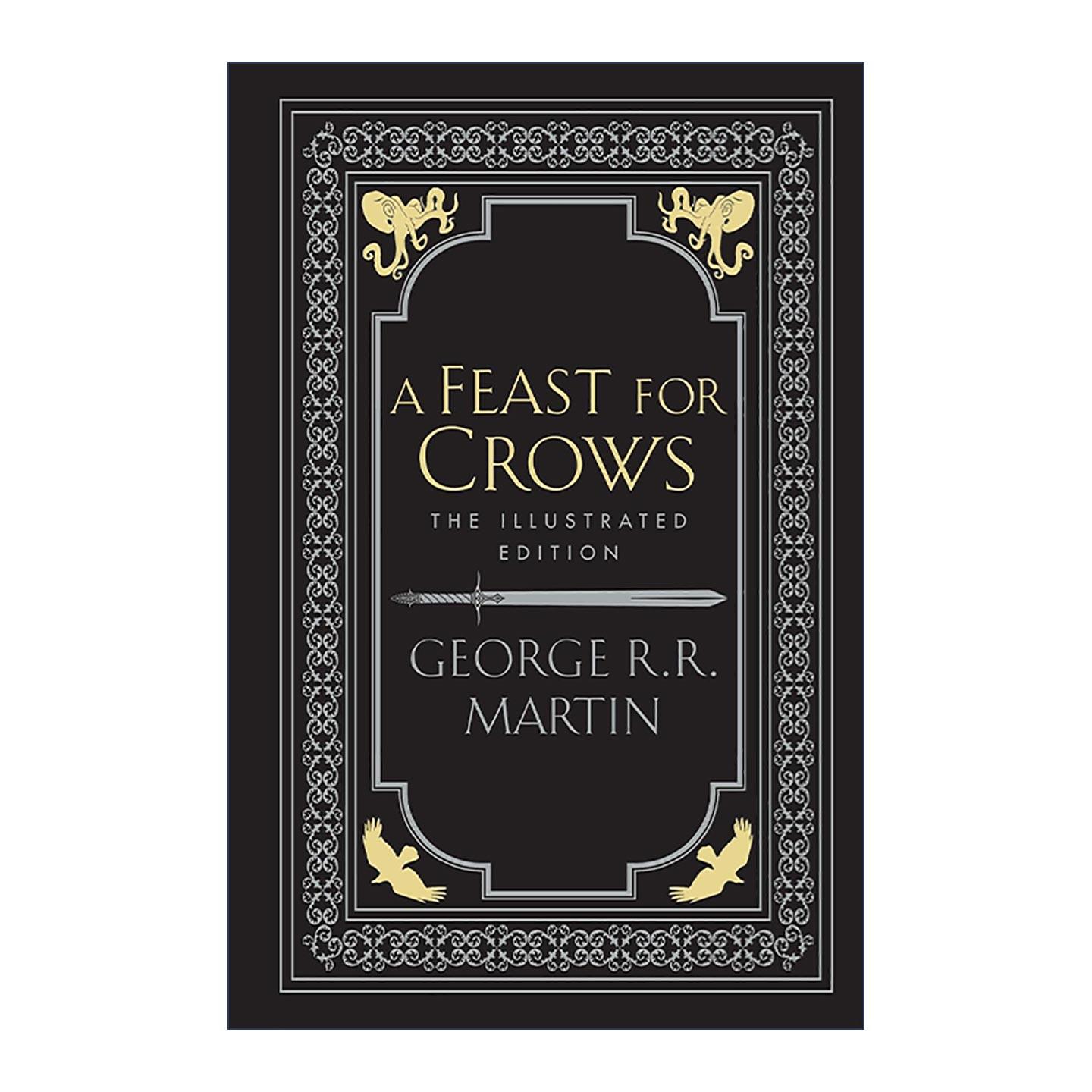 英文原版 A Feast for Crows Illustrated Edition 冰与火之歌4 群鸦的盛宴 大开本精装插图版 英文版 进口英语原版书籍