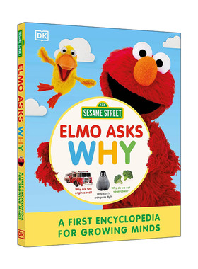 英文原版 Sesame Street? Elmo Asks Why 芝麻街Elmo问为什么 成长中的百科全书 精装 英文版 进口英语原版书籍