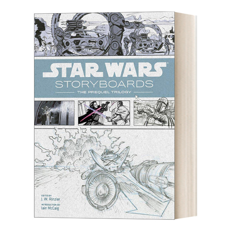 英文原版 Star Wars Storyboards The Prequel Trilogy星球大战前传三部曲电影分镜手稿精装英文版进口英语原版书籍