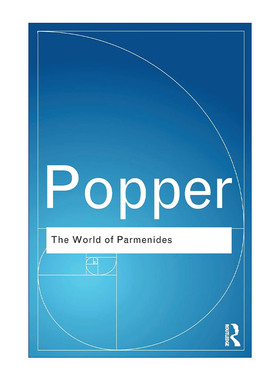 英文原版 The World of Parmenides 巴门尼德的世界 前苏格拉底哲学启蒙运动的论文集 卡尔波普尔 英文版 进口英语原版书籍