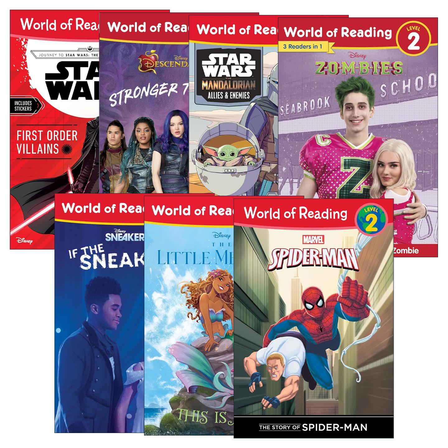 英文原版 World of Reading Level 2 迪士尼阅读世界分级读物2级7册 英文版 进口英语原版书籍
