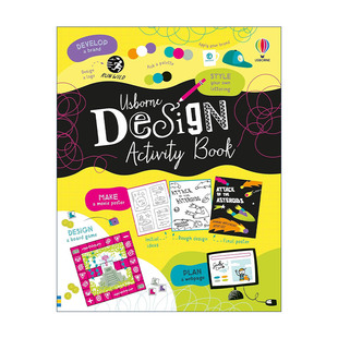 英文原版 Usborne Design Activity Book 设计小活动手册 儿童艺术启蒙精装 英文版 进口英语原版书籍