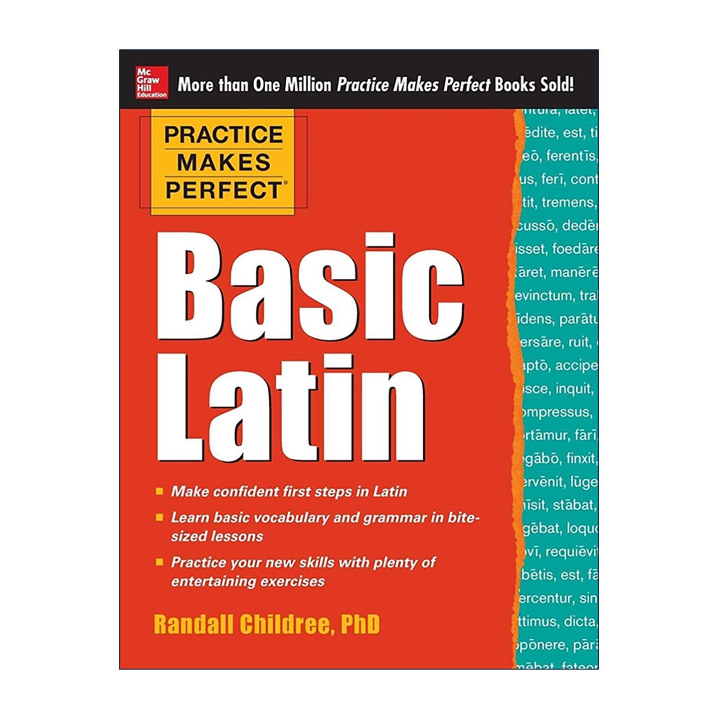 原版 Practice Makes Perfect Basic Latin 熟能生巧 基础拉丁语 进口原版书籍