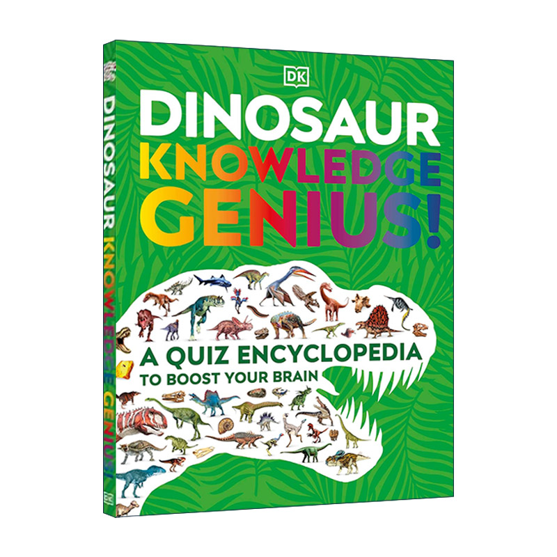 英文原版 Dinosaur Knowledge Genius 恐龙百科全书 DK儿童史前动物科普图解百科精装 英文版 进口英语原版书籍