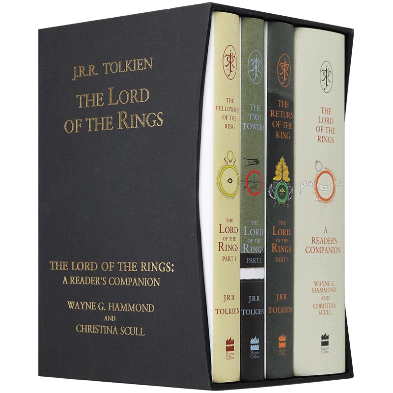 指环王 The Lord of the Rings 英文原版  指环王60周年套装 精装 魔戒原版阅读指南 英文版电影原著奇幻小说 进口英语书籍