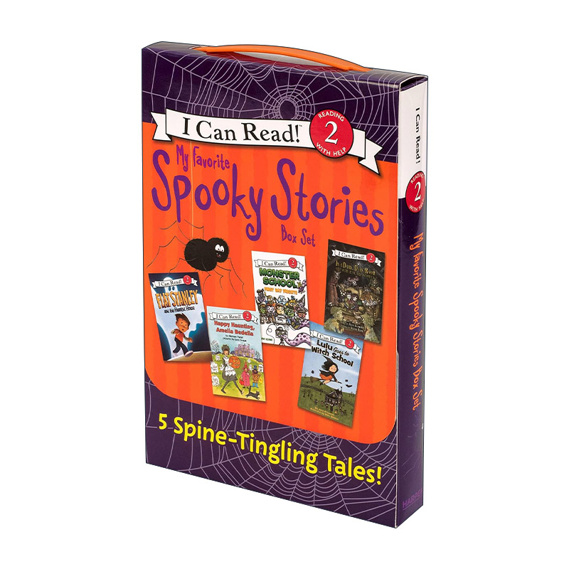英文原版 My Favorite Spooky Stories Box Set 恐怖故事集 5本盒装 I Can Read level 2分级阅读 英文版 进口英语原版书籍