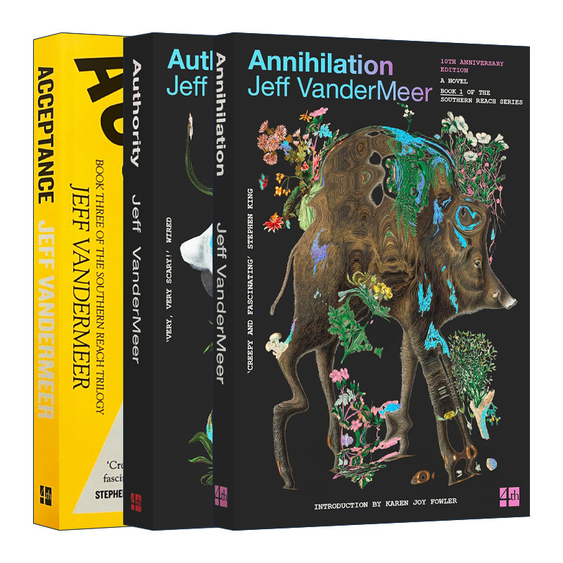 遗落的南境三部曲 英文原版 The Southern Reach Trilogy 星云奖 英文版科幻小说 杰夫范德米尔 湮灭 当权者 接纳 英语书