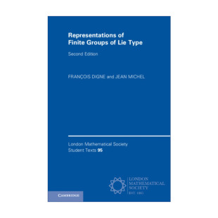 李型有限群 Representations Lie 英文原版 表示论 进口英语原版 Finite 英文版 书籍 Groups 伦敦数学会学生文本系列 Type