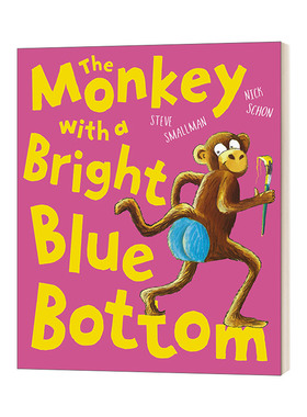 英文原版 Monkey with a Bright Blue Bot 蓝色屁股的猴子 英文版 进口英语原版书籍