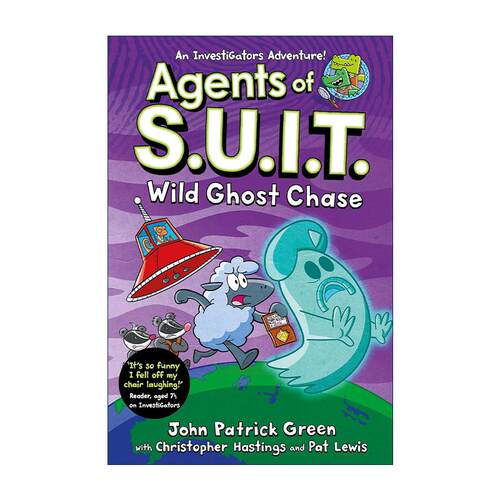 英文原版 InvestiGators Agents of S.U.I.T. Wild Ghost Chase 鳄鱼侦查员外传侦查员3 儿童全彩爆笑漫画故事书 进口英语原版书籍
