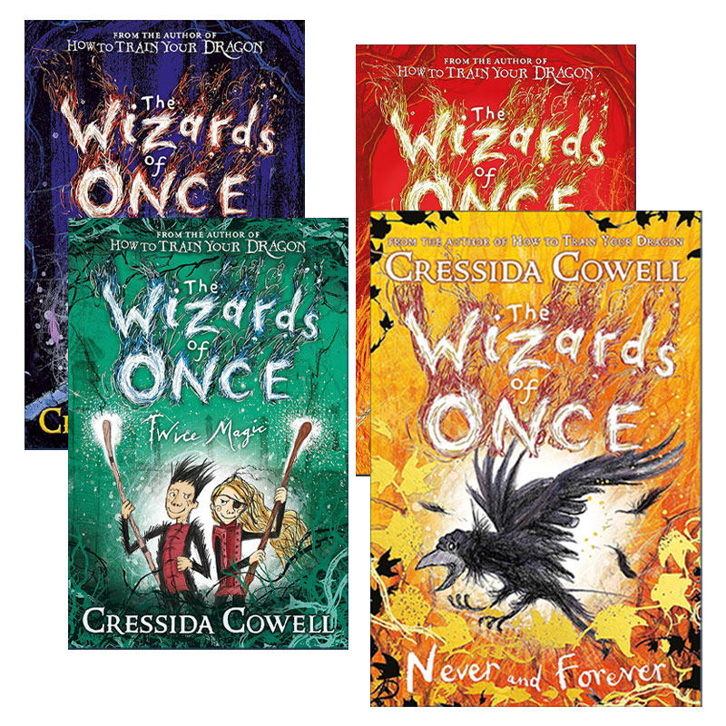 英文原版小说 The Wizards of Once 魔境奇谭1-4册 儿童文学作者Cressida Cowell 英版 进口英语原版书籍