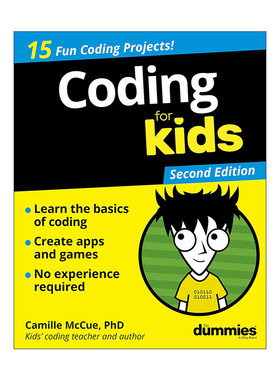 英文原版 Coding for Kids for Dummies 儿童编码 第2版 达人迷 入门参考书系列 英文版 进口英语原版书籍