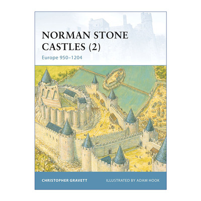 英文原版 Norman Stone Castles 2 诺曼人石堡 欧洲950-1204 世界防御要塞系列 英文版 进口英语原版书籍