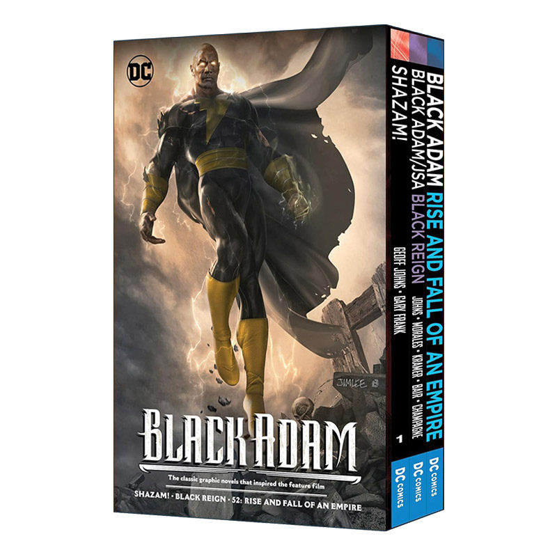 英文原版 Black Adam Box Set  Media tie-in 黑亚当 三册电影版盒装套装 DC漫画 Geoff Johns 英文版 进口英语原版书籍