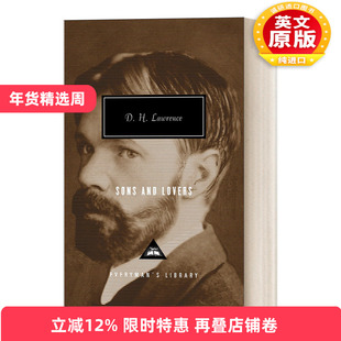 英文原版小说 Sons and Lovers 儿子与情人 D. H. Lawrence戴维·赫伯特·劳伦斯 人人图书馆当代经典系列 精装 英文版 进口书籍