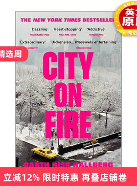 英文原版 City on Fire 燃烧之城 Garth Risk Hallberg小说 美国纽约文化生活话题之作 英文版 进口英语原版书籍
