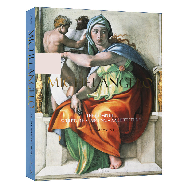 英文原版 Michelangelo The Complete Sculpture Painting Architecture 米开朗基罗 雕刻 绘画和建筑全集 精装艺术画册 进口书籍