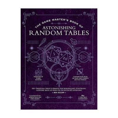 英文原版 The Game Master's Book of Astonishing Random Tables 游戏大师 随机表 精装 RPG探索冒险游戏 英文版进口英语原版书籍