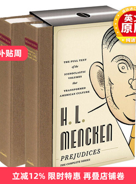 门肯故事集 英文原版 H. L. Mencken Prejudices 偏见集 美国文库系列 精装收藏 英文版 进口原版英语文学书籍